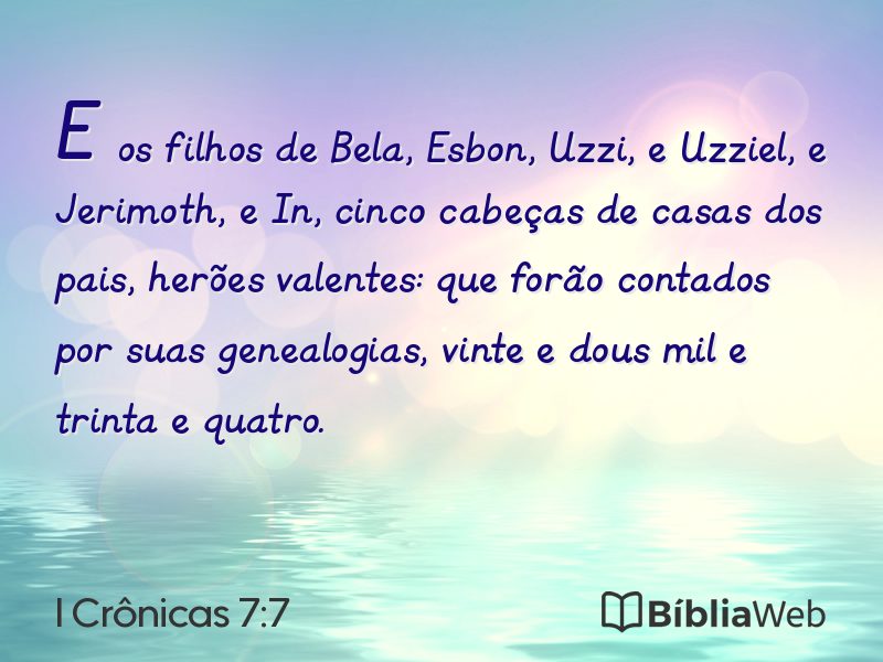 I Crônicas 7:7 em imagem para compartilhar
