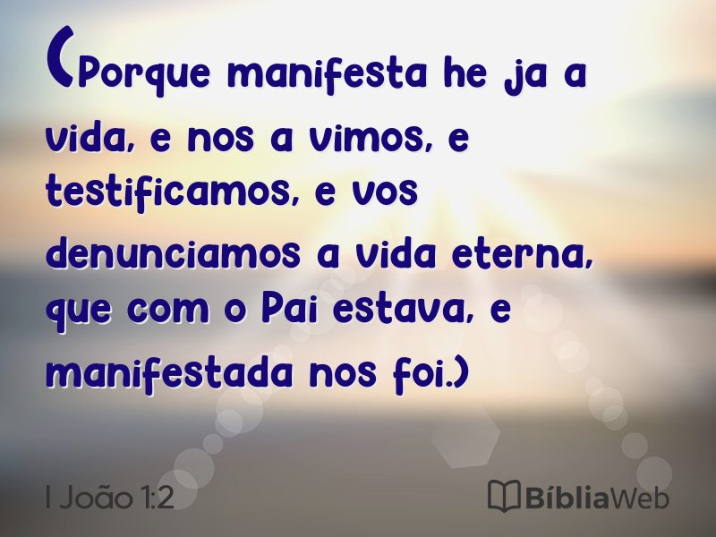 I João 1:2 em imagem para compartilhar