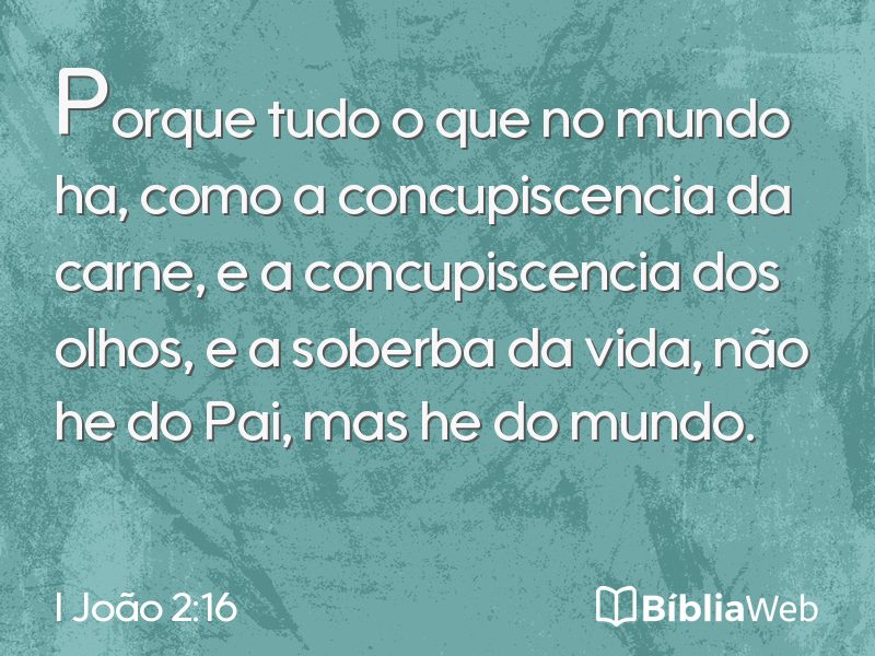 I João 2:16 em imagem para compartilhar