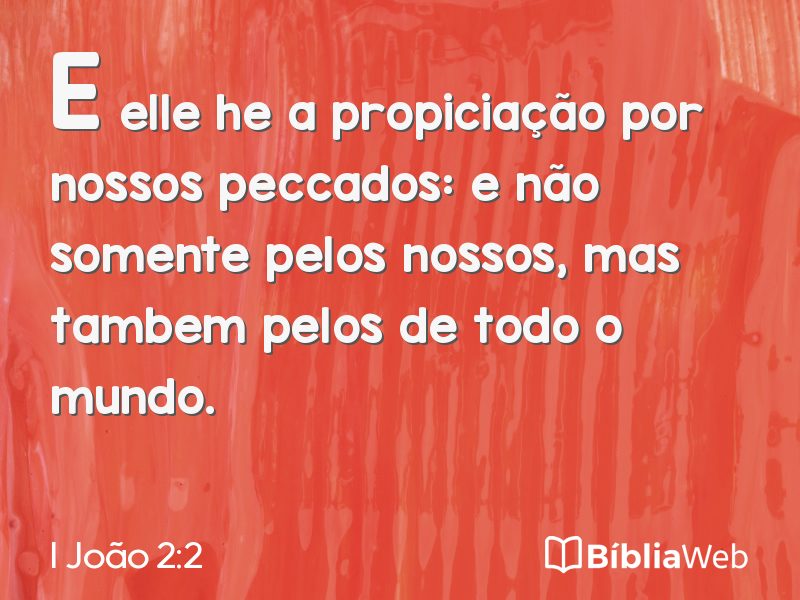 I João 2:2 em imagem para compartilhar