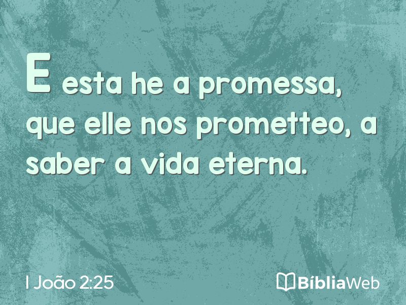 I João 2:25 em imagem para compartilhar