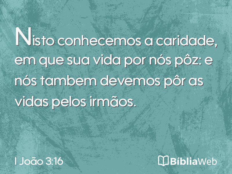 I João 3:16 em imagem para compartilhar