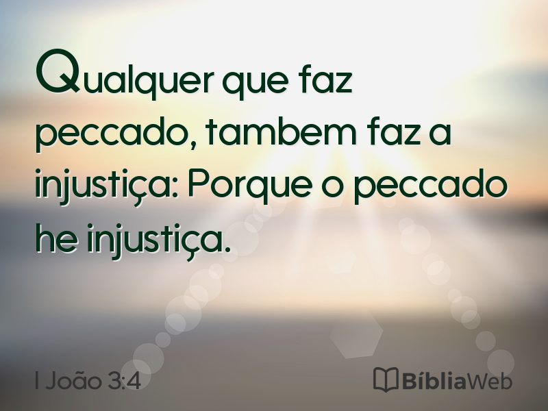 I João 3:4 em imagem para compartilhar