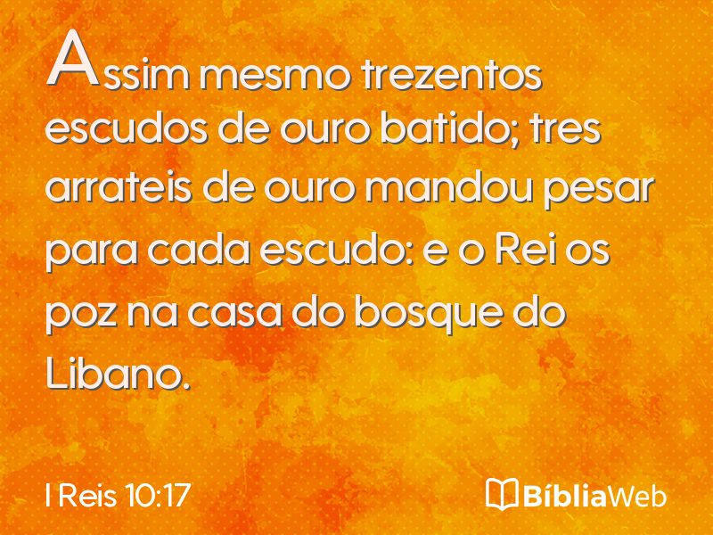 I Reis 10:17 em imagem para compartilhar