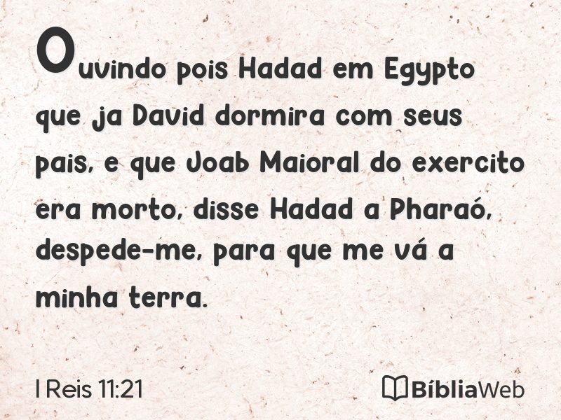 I Reis 11:21 em imagem para compartilhar
