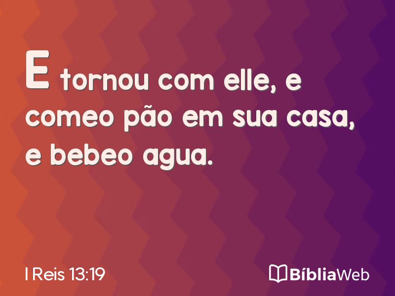 I Reis 13:19 em imagem para compartilhar