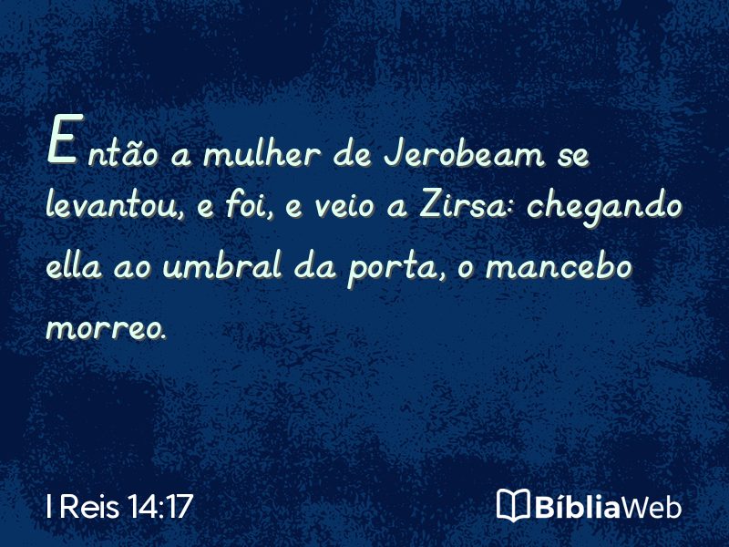 I Reis 14:17 em imagem para compartilhar