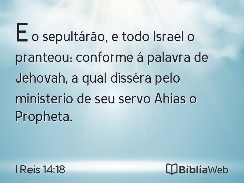 I Reis 14:18 em imagem para compartilhar