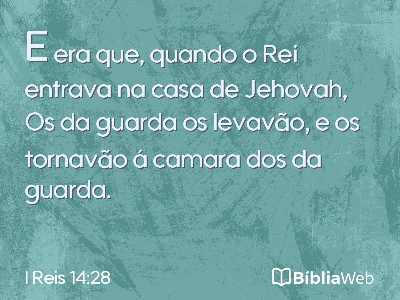 I Reis 14:28 em imagem para compartilhar