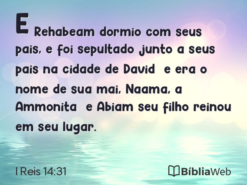 I Reis 14:31 em imagem para compartilhar