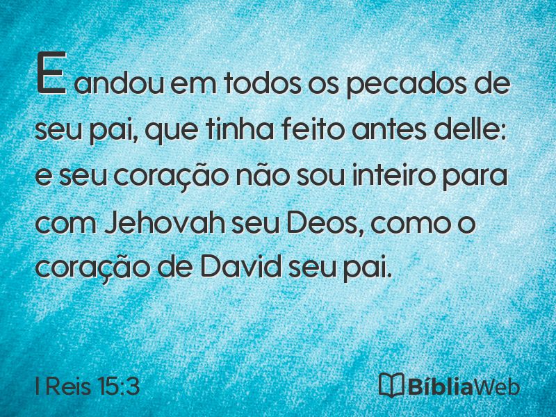 I Reis 15:3 em imagem para compartilhar