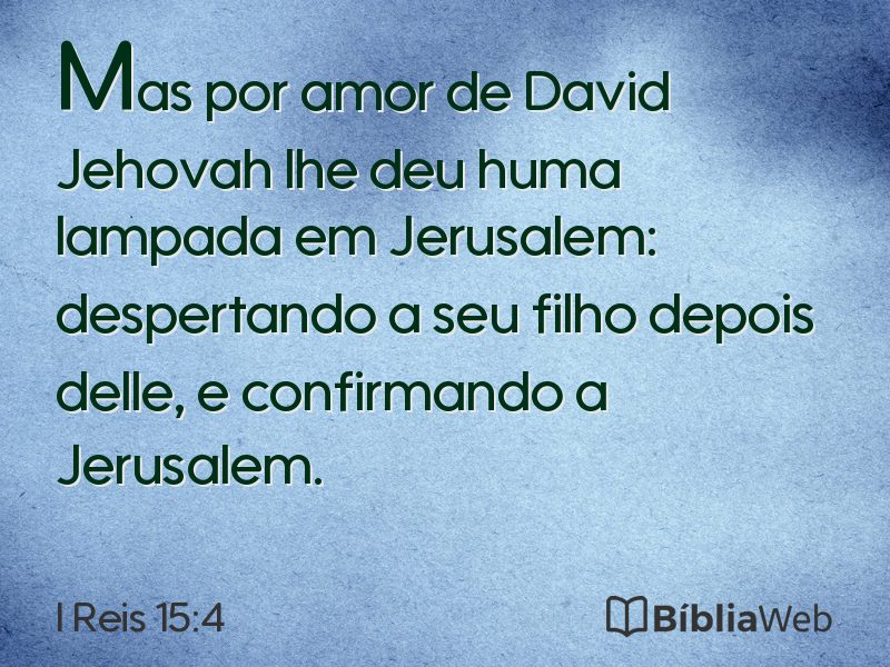 I Reis 15:4 em imagem para compartilhar