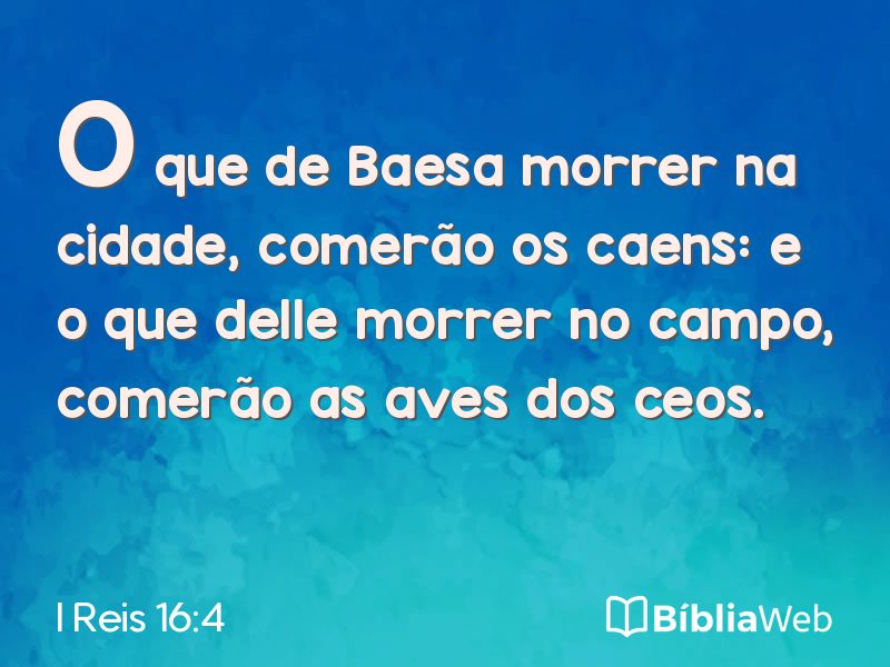 I Reis 16:4 em imagem para compartilhar
