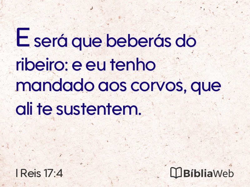 I Reis 17:4 em imagem para compartilhar