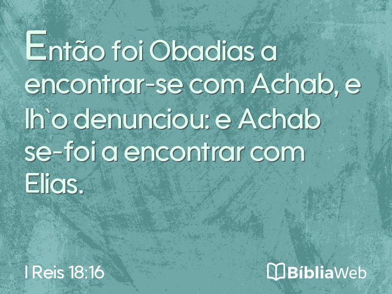 I Reis 18:16 em imagem para compartilhar