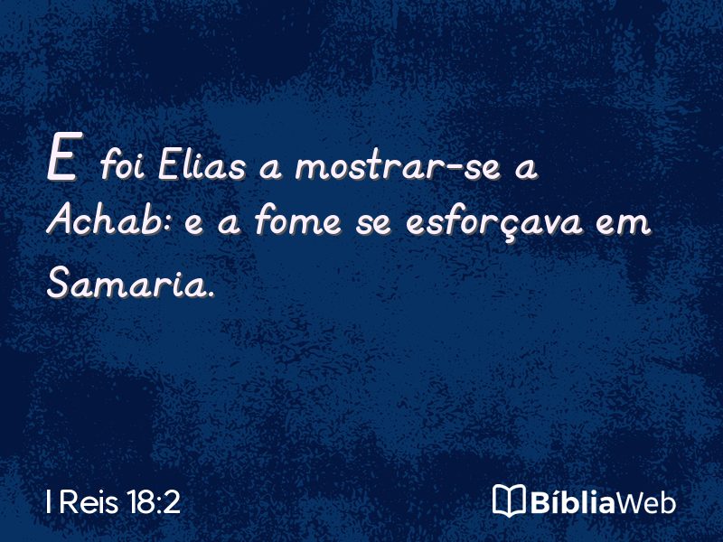 I Reis 18:2 em imagem para compartilhar