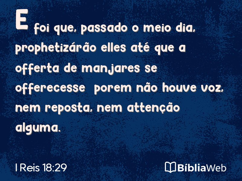 I Reis 18:29 em imagem para compartilhar
