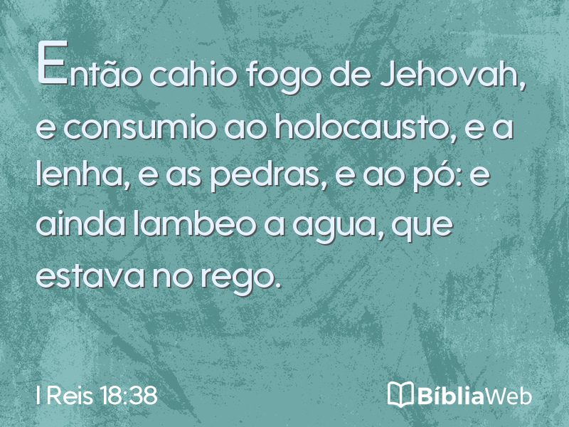 I Reis 18:38 em imagem para compartilhar