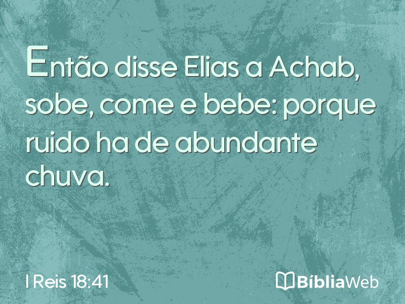 I Reis 18:41 em imagem para compartilhar