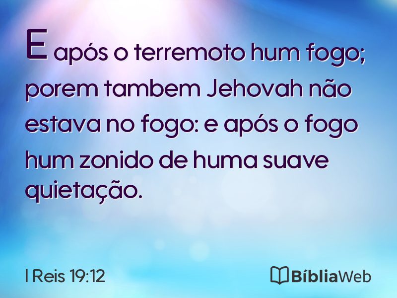 I Reis 19:12 em imagem para compartilhar