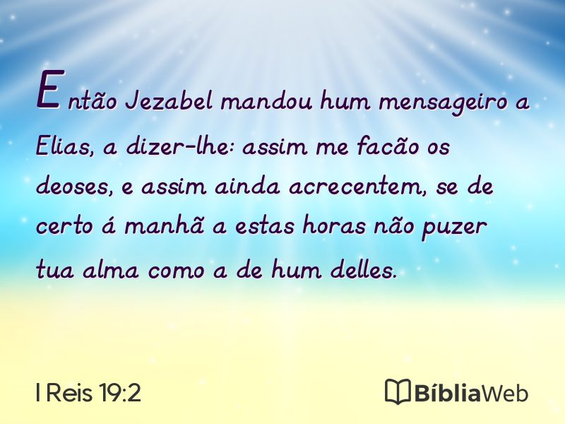 I Reis 19:2 em imagem para compartilhar
