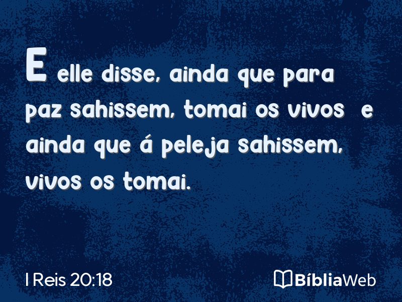 I Reis 20:18 em imagem para compartilhar