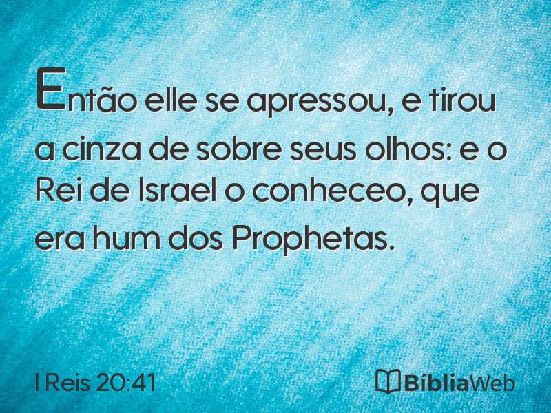 I Reis 20:41 em imagem para compartilhar