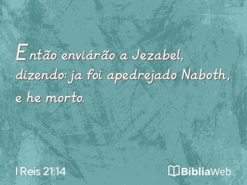 I Reis 21:14 em imagem para compartilhar