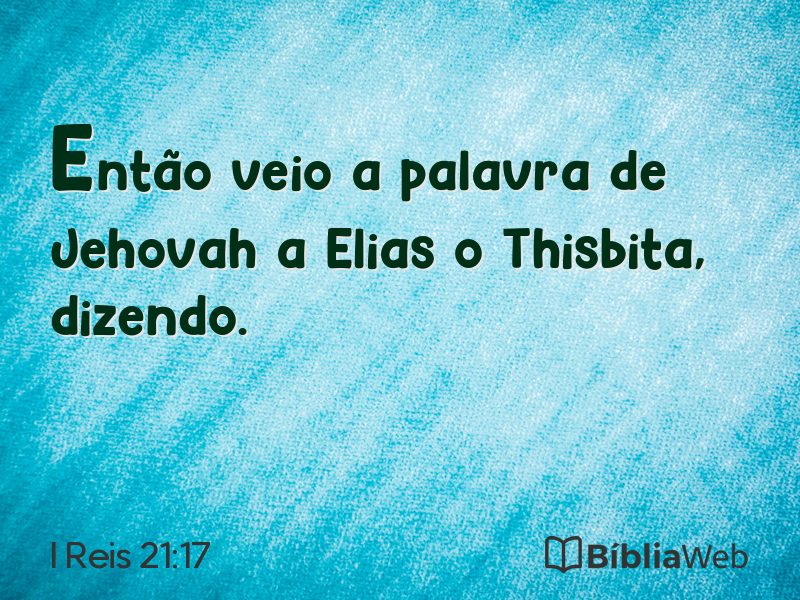 I Reis 21:17 em imagem para compartilhar