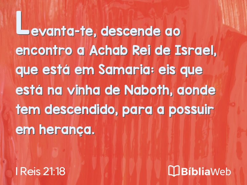 I Reis 21:18 em imagem para compartilhar