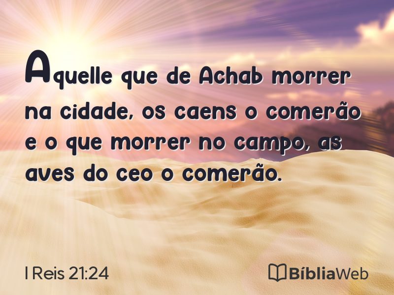 I Reis 21:24 em imagem para compartilhar