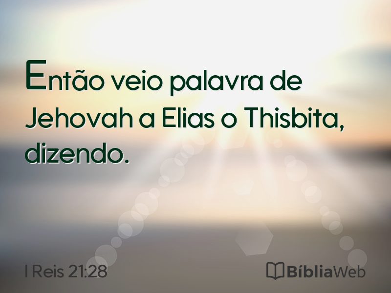 I Reis 21:28 em imagem para compartilhar
