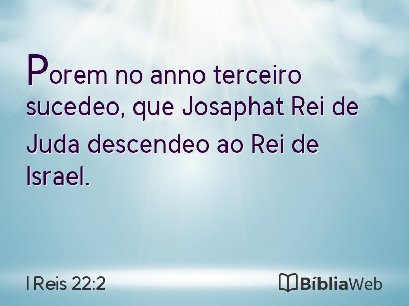 I Reis 22:2 em imagem para compartilhar