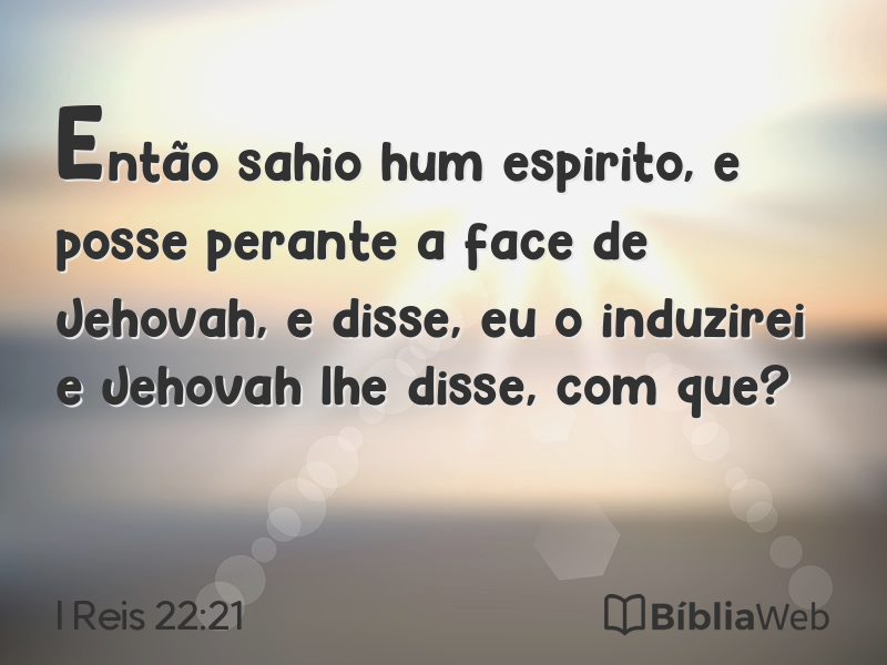 I Reis 22:21 em imagem para compartilhar