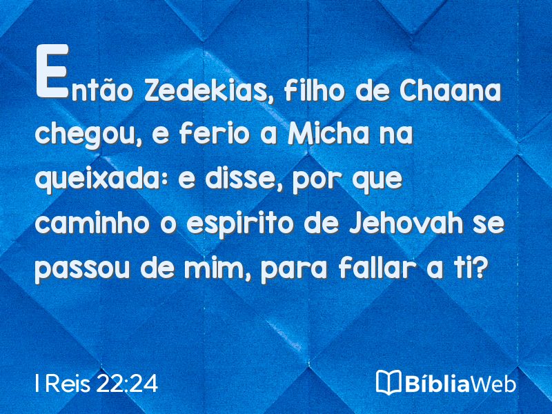 I Reis 22:24 em imagem para compartilhar