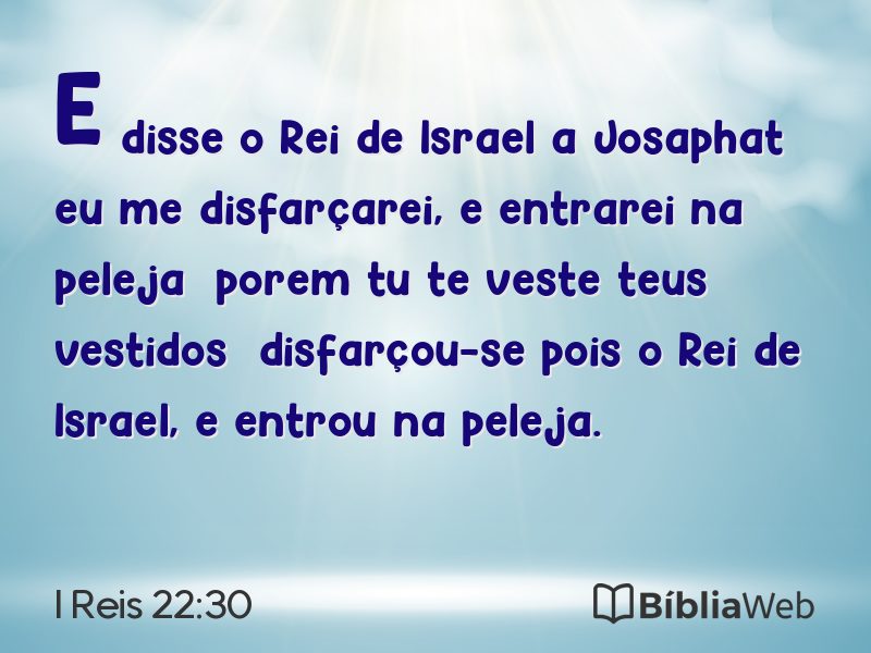 I Reis 22:30 em imagem para compartilhar