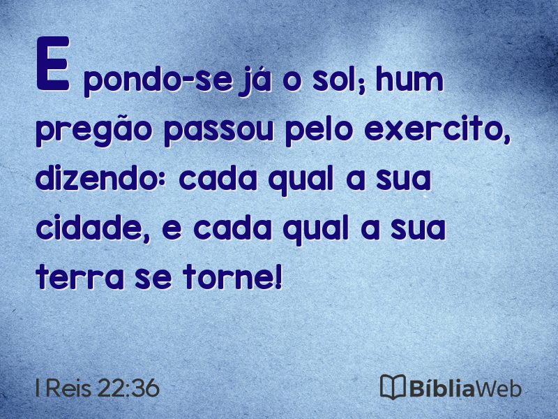 I Reis 22:36 em imagem para compartilhar