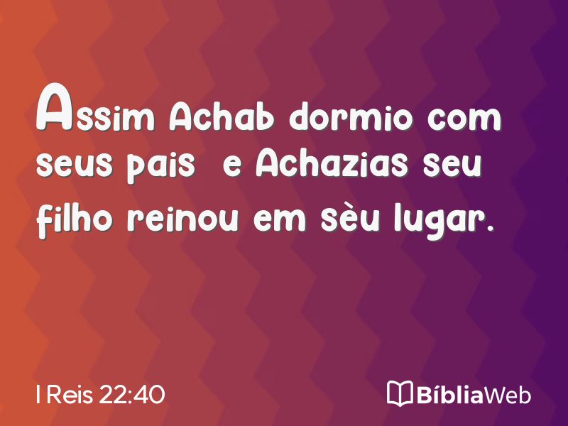 I Reis 22:40 em imagem para compartilhar