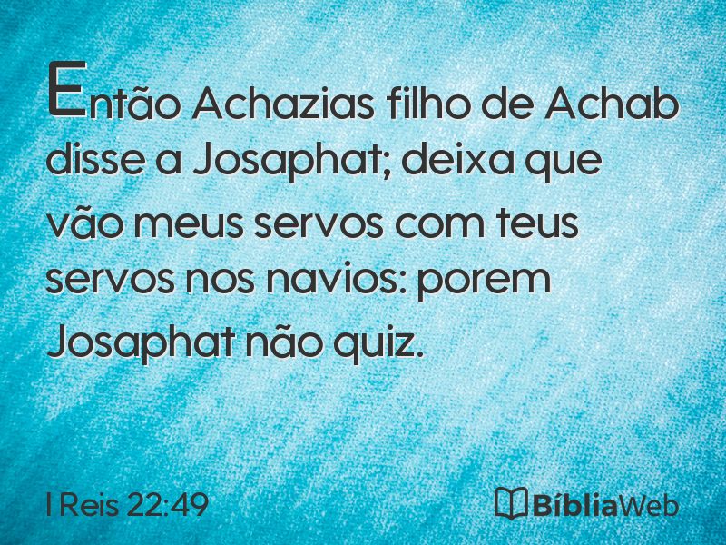 I Reis 22:49 em imagem para compartilhar