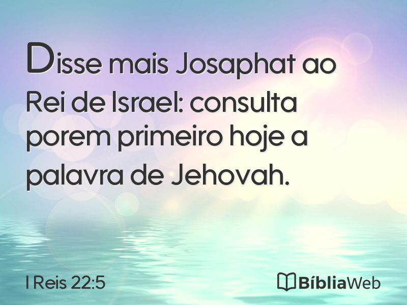 I Reis 22:5 em imagem para compartilhar
