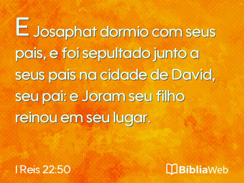 I Reis 22:50 em imagem para compartilhar