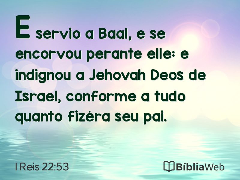I Reis 22:53 em imagem para compartilhar