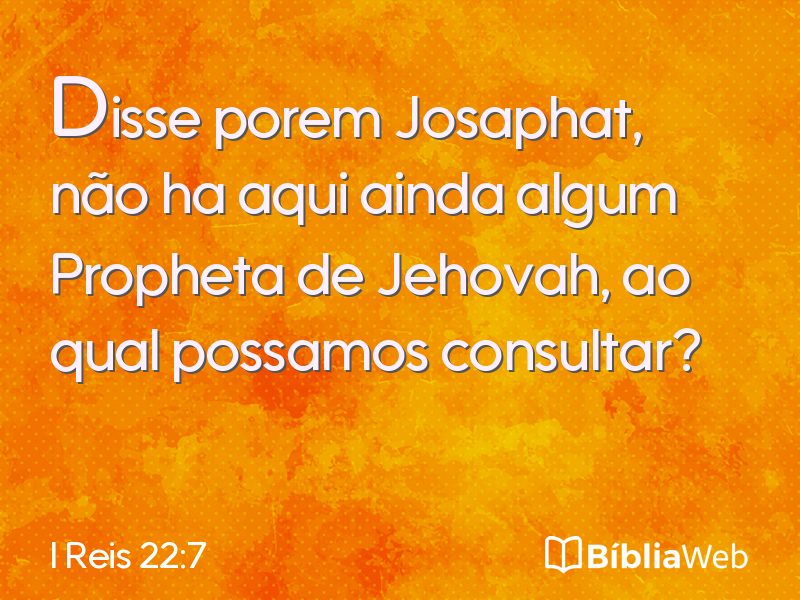 I Reis 22:7 em imagem para compartilhar