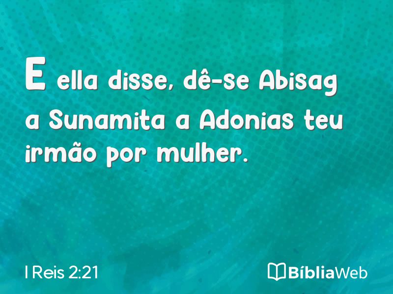 I Reis 2:21 em imagem para compartilhar