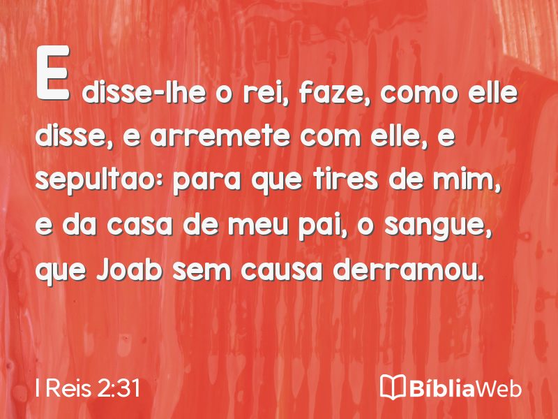 I Reis 2:31 em imagem para compartilhar