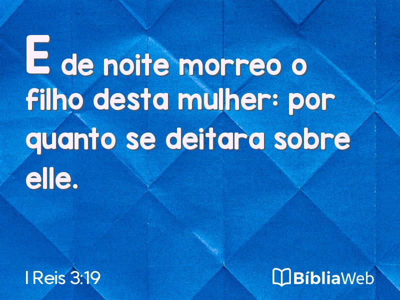 I Reis 3:19 em imagem para compartilhar