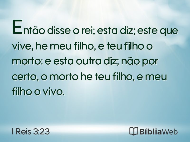 I Reis 3:23 em imagem para compartilhar