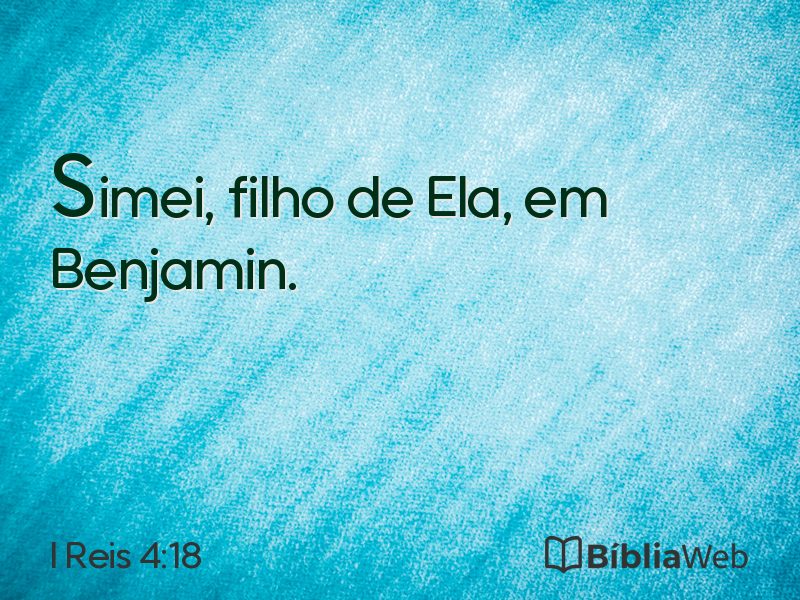 I Reis 4:18 em imagem para compartilhar