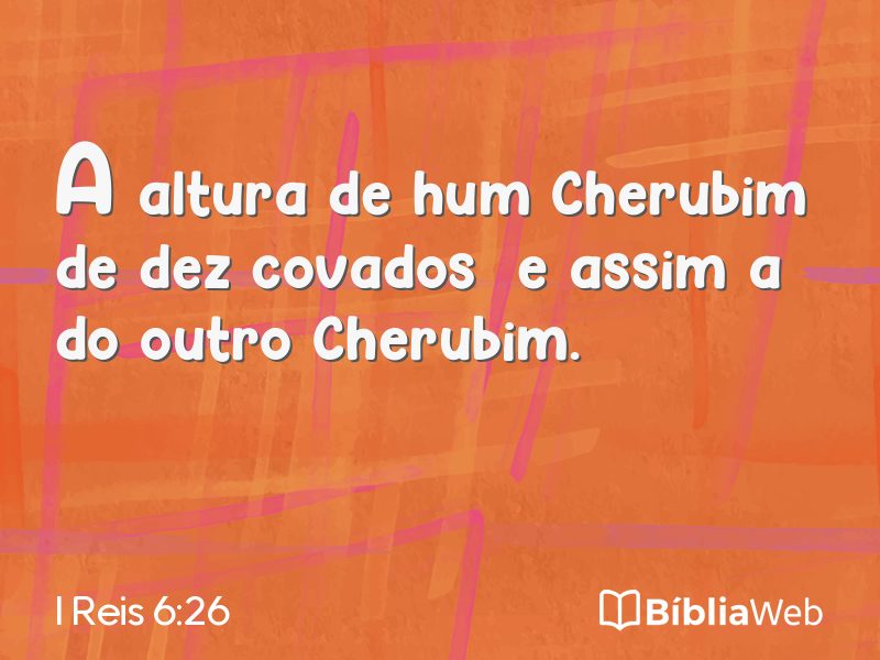 I Reis 6:26 em imagem para compartilhar