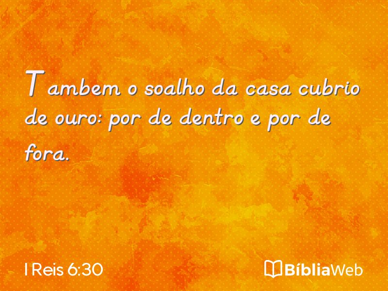 I Reis 6:30 em imagem para compartilhar